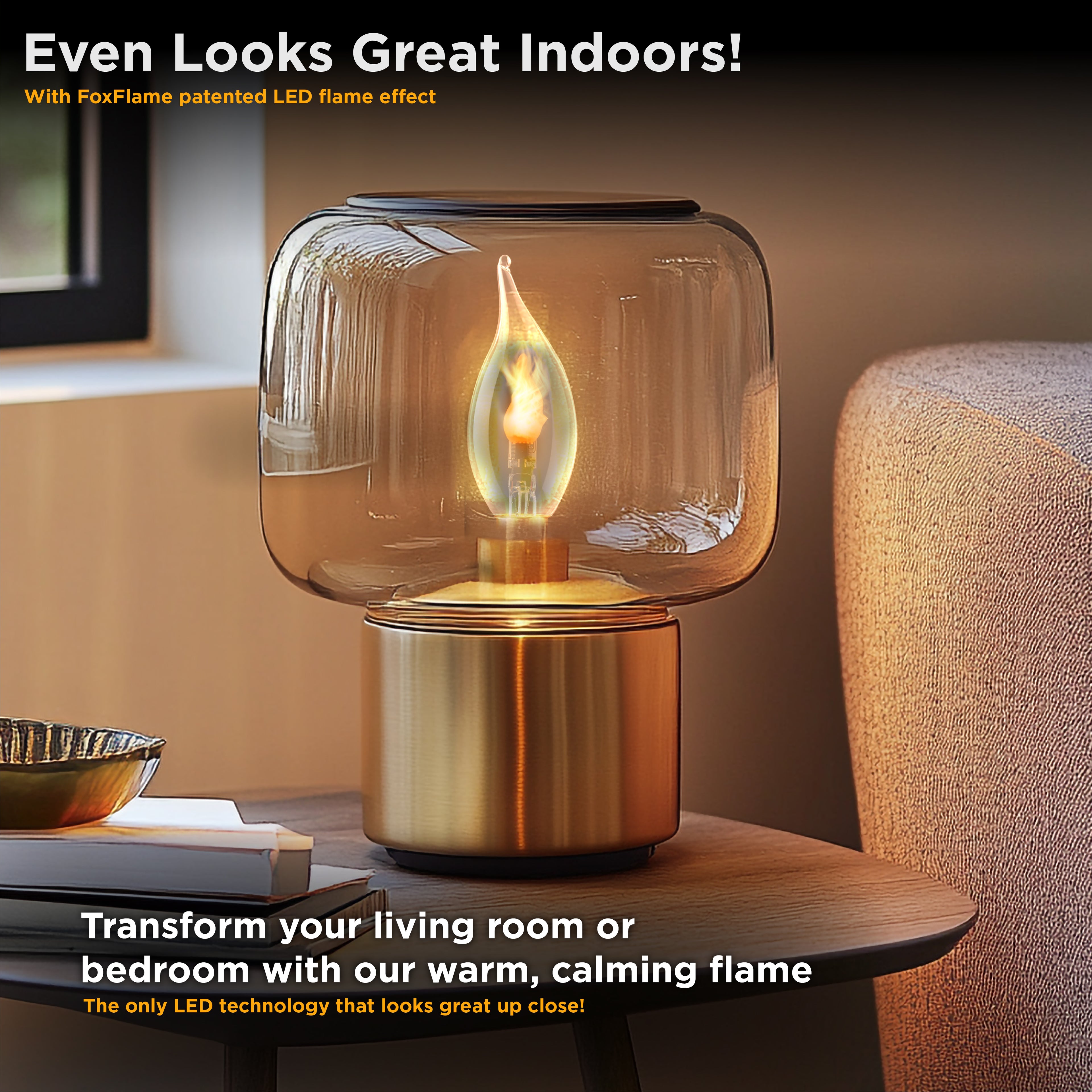 Candelabra E12 Flame Bulb | (FFCLB1) | MSRP: $5.99 (each in 4 pack)