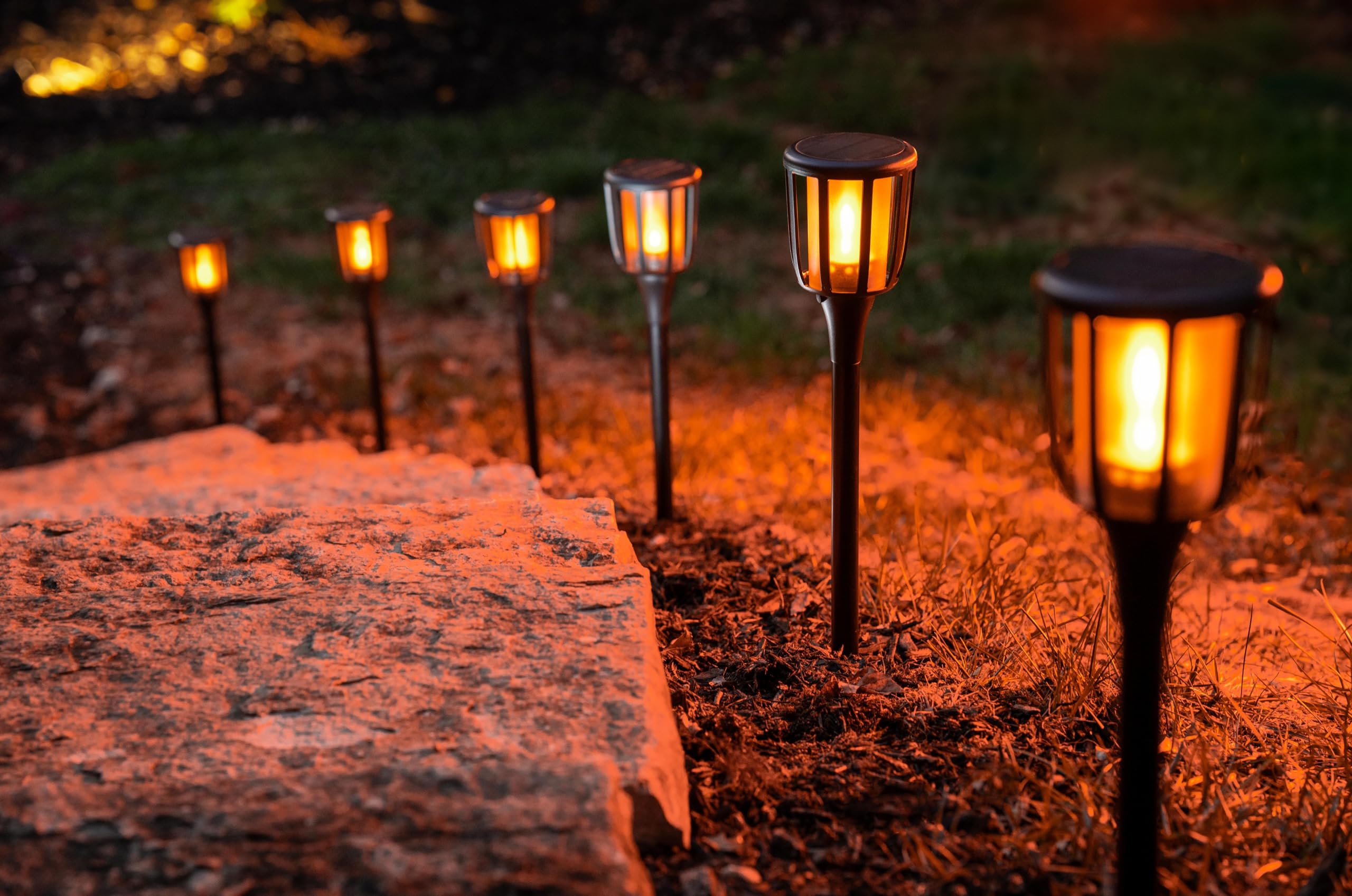 Solar Rustic Torch | (FFPST2B) | MSRP: $32.99 - NEW!