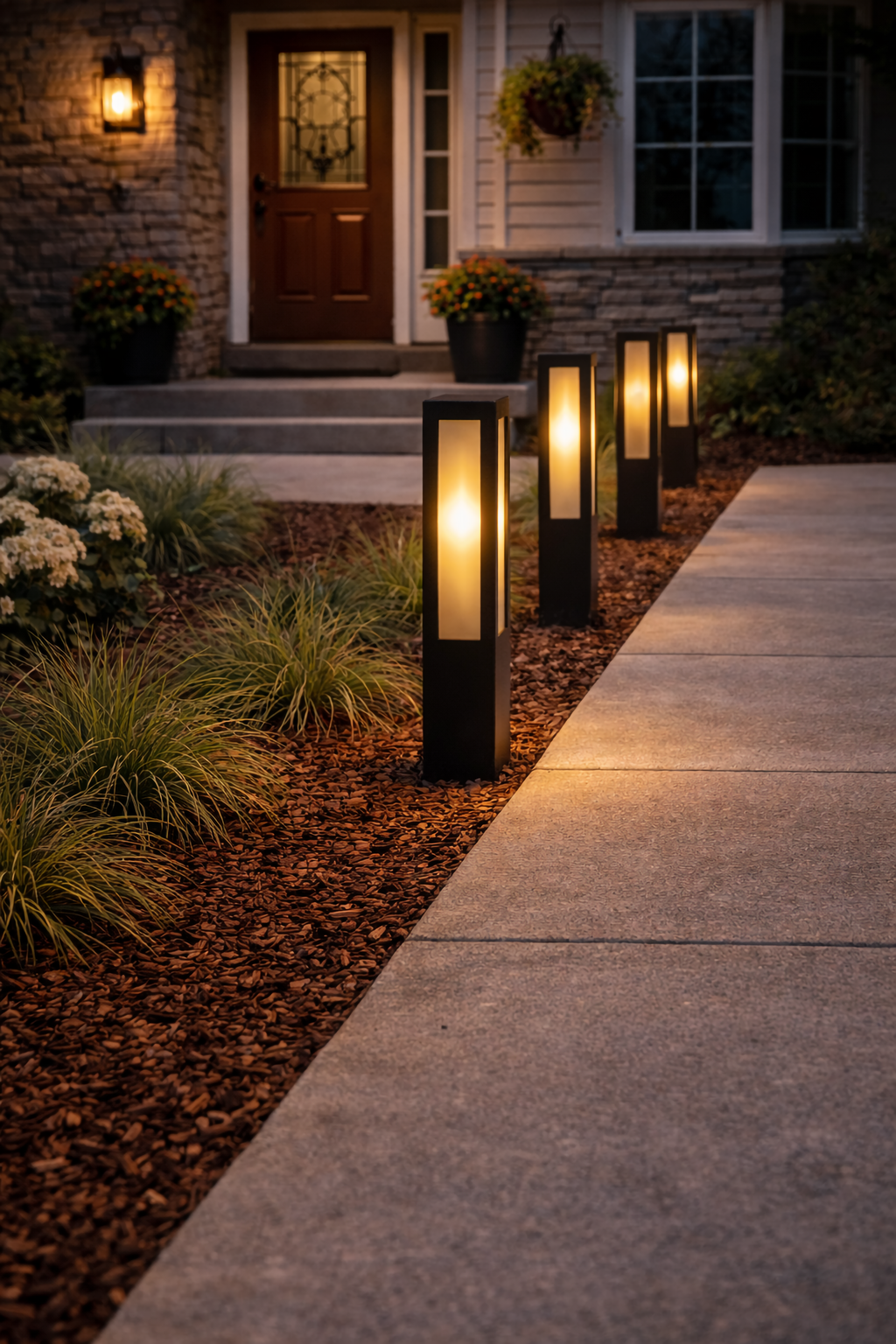 Solar Flame Bollard FFSFB1