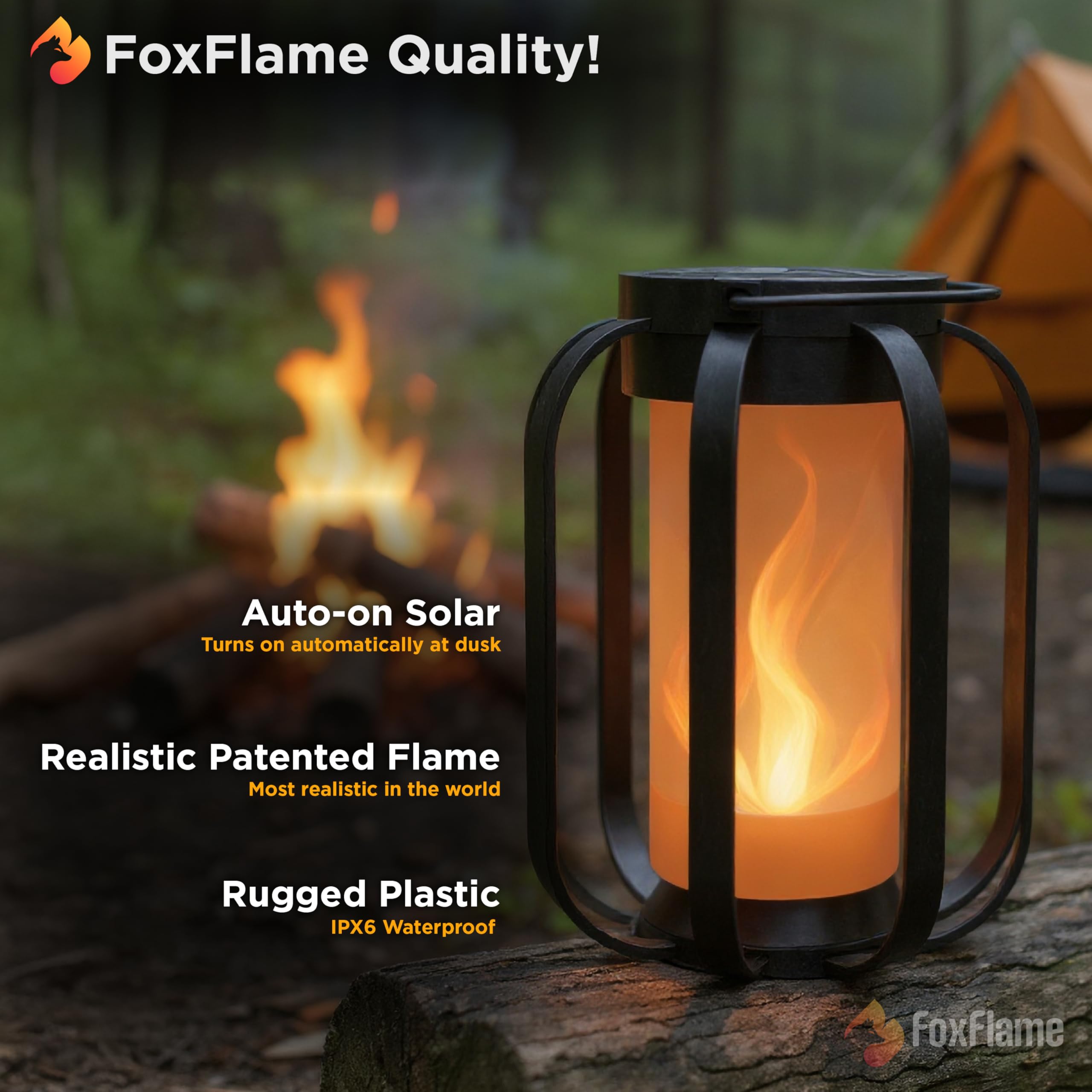 Modern Flame Lantern | (FFPFL1) | MSRP: $26.39 - NEW!
