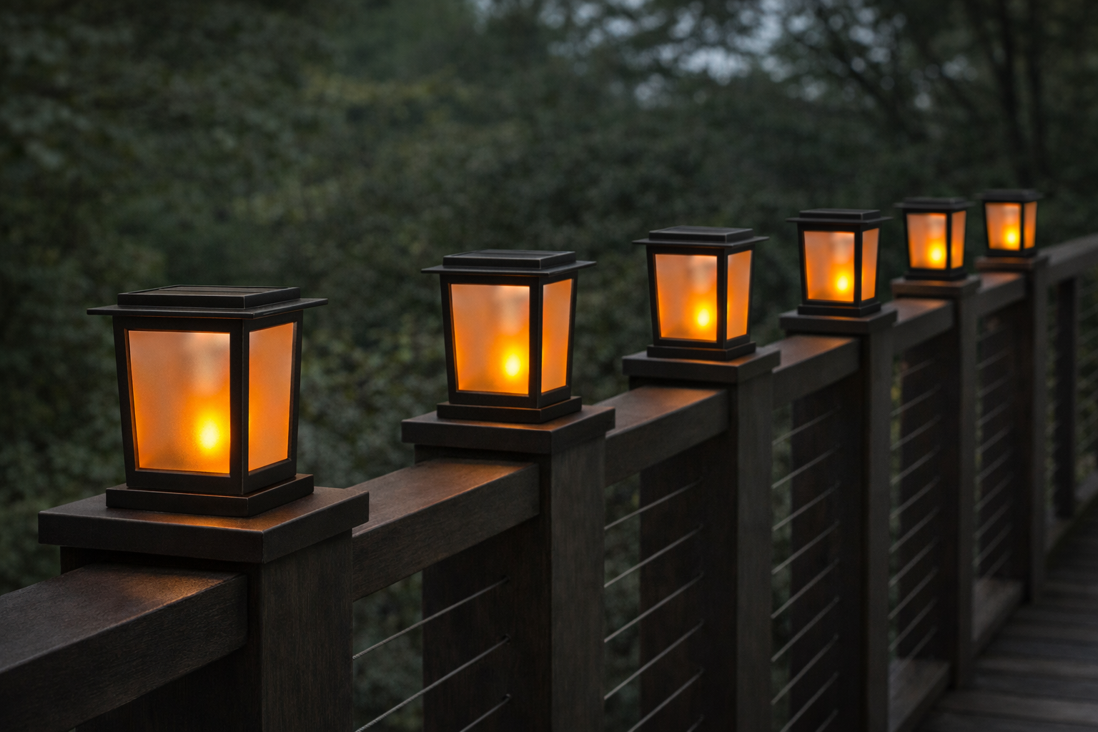 Solar Deck Post Lantern FFDP1