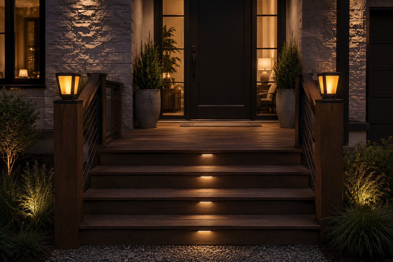 Statement Solar Deck Post Lantern FFDP2_1PK
