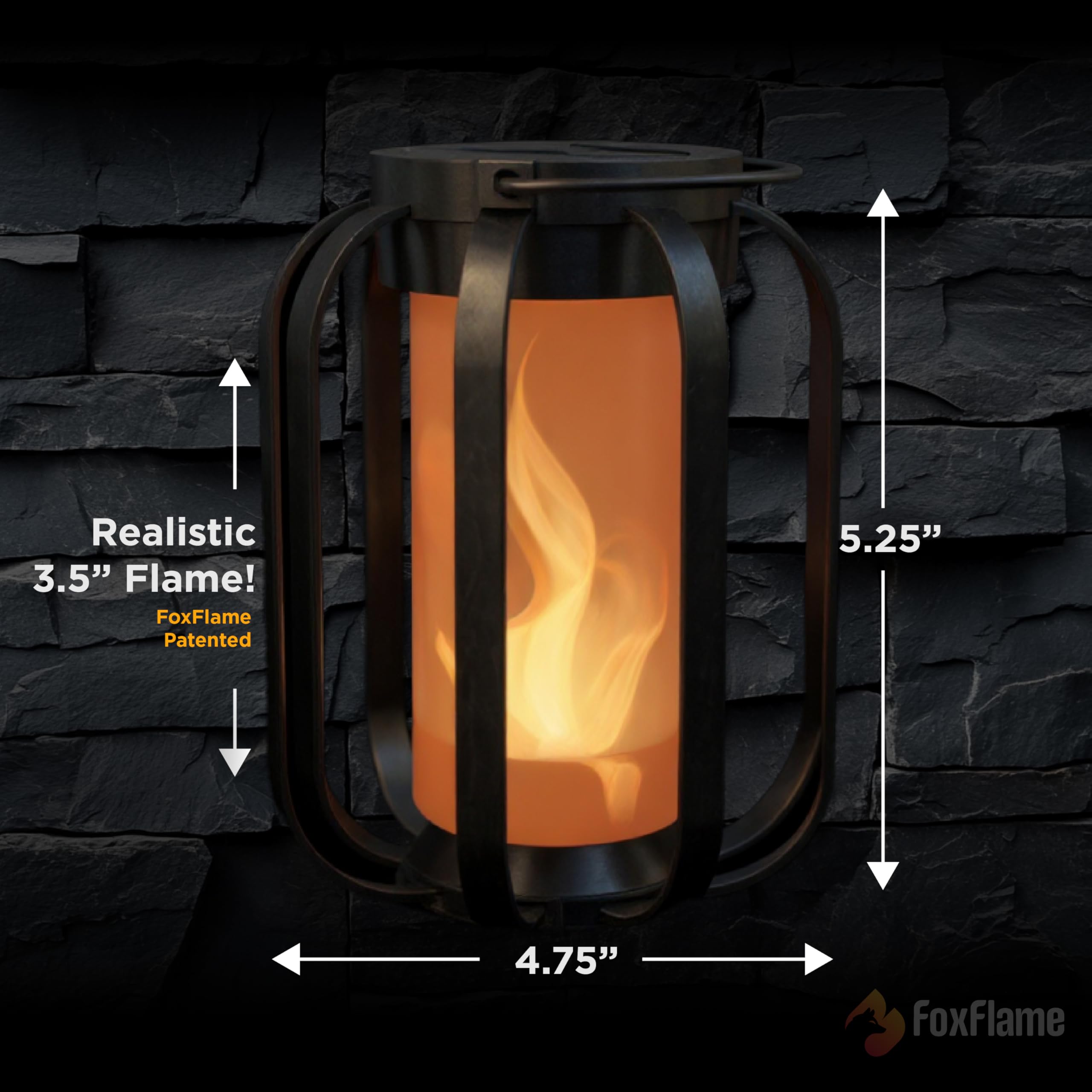 Modern Flame Lantern | (FFPFL1) | MSRP: $26.39 - NEW!