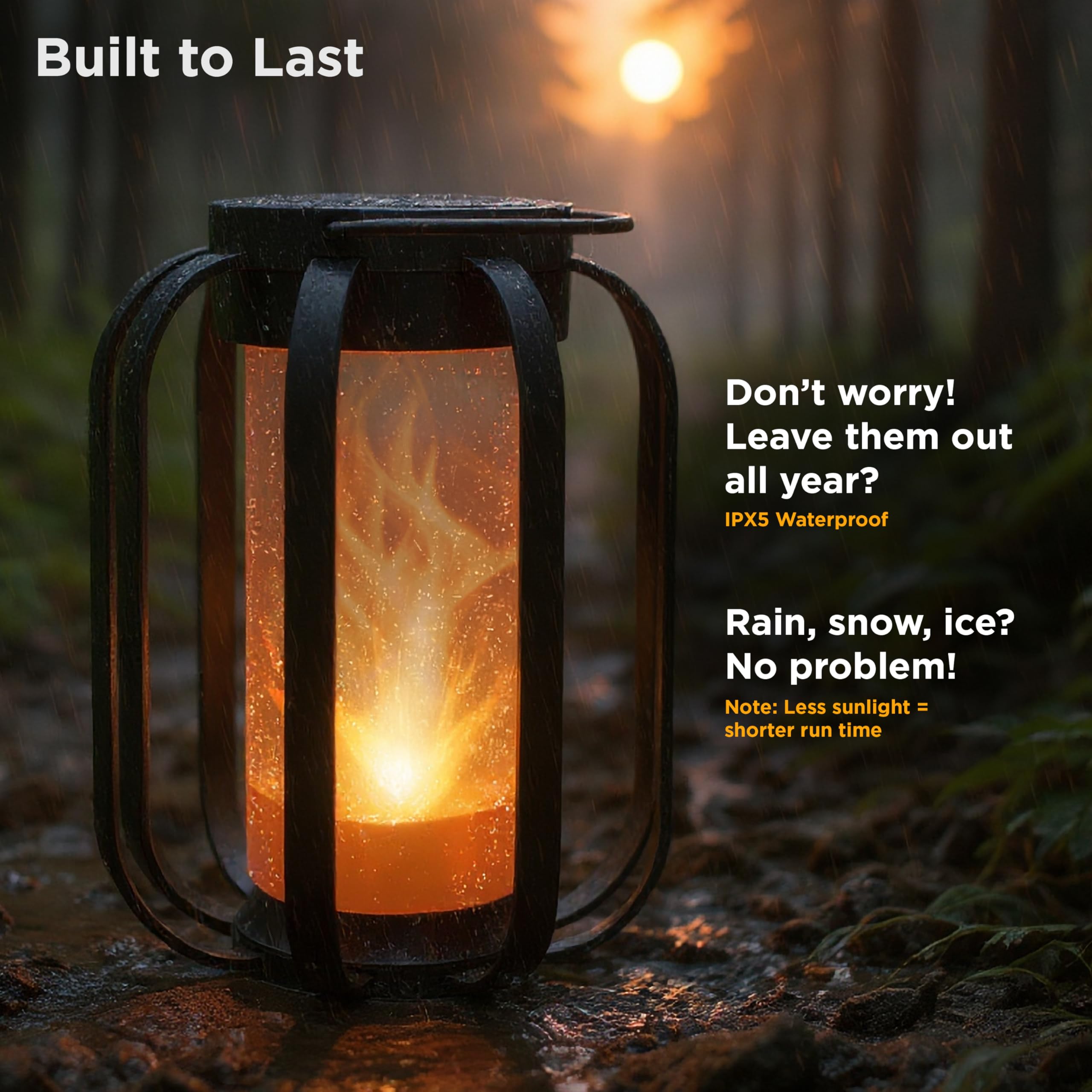 Modern Flame Lantern | (FFPFL1) | MSRP: $26.39 - NEW!