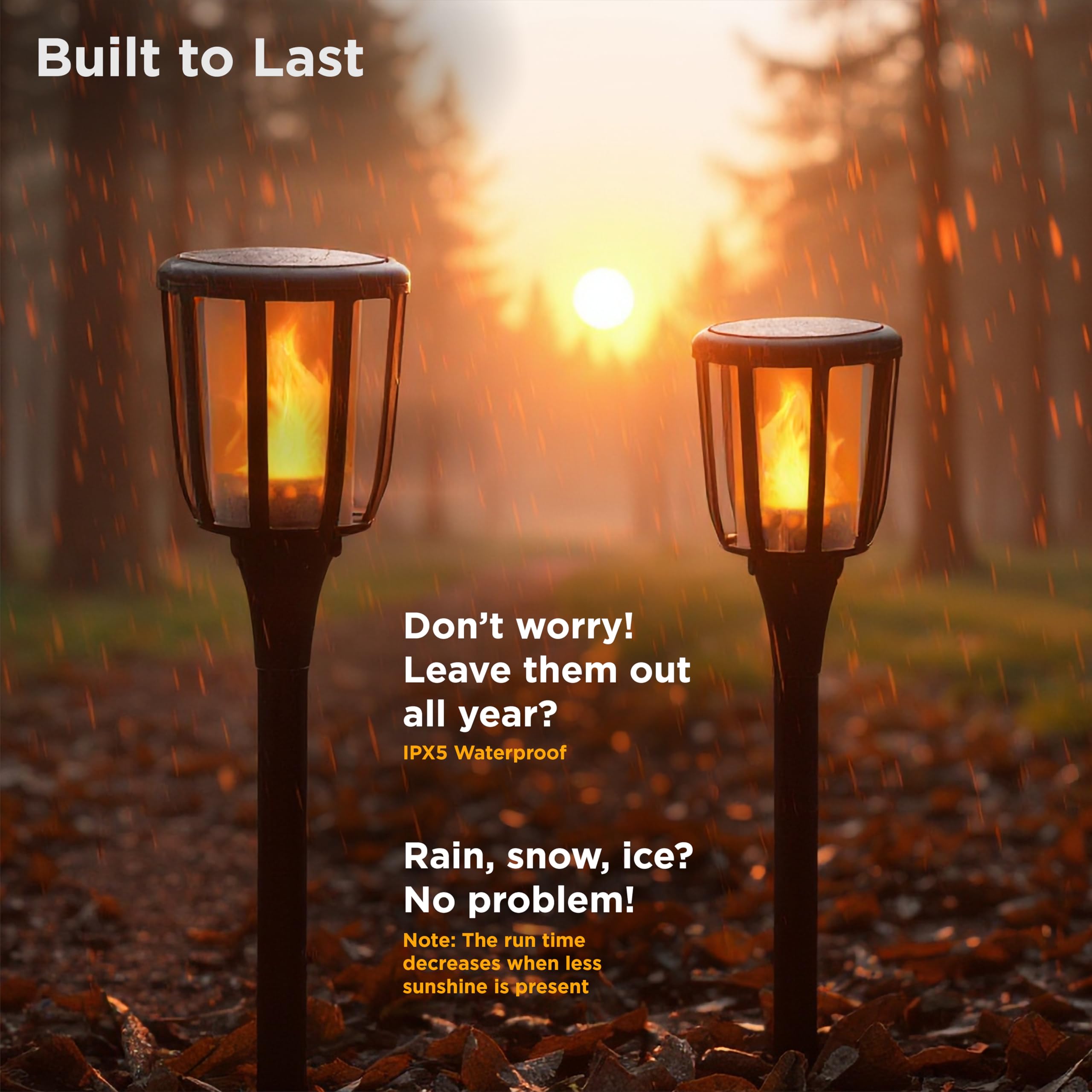 Solar Rustic Torch | (FFPST2B) | MSRP: $32.99 - NEW!